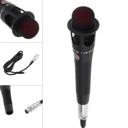 Microfones Black Profession E300 Metal Wired Microphone Audio Cable Condenser Microphone For Live / Recording / Chorus / Broadcasting