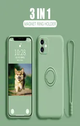 Casos de telefone celular para iPhone 12 11 Pro máximo x xr xs 8 mais 7 SE 2021 6 6S Macaron Color Soft Silicone Tampo Handrope6892868