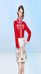 Yeni 2019 Pist Western Style Moda Dalgalı Kalp Şekillendirme Tasarım Blouses Ladies Sıradan Ofis Düğmesi Ön Uzun Kollu Gömlek3344116