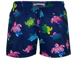 Vilebrequin Men Swimwear Ultralight e Packable Ronde des Tortues Aquarelle Shorts casuais homens moda estilo masculino Bermuda 6184893