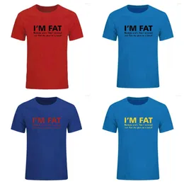 Мужские рубашки I Im Fat, потому что- забавно ваша мать, шутка наступательную шутку, бисквит, топ-летний хлопок мужчина с коротким рукавом 2023 SM