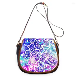 Shoulder Bags Mandala Flower Totem Art 3D Print Fashion Women Crossbody Bag Handbags Zipper