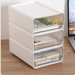 Drawers Desk Storage Box Office Cabinet Home Organizer Document Storage Sundries Holder Stationery Stackable Desktop Cosmetic