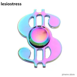 Декомпрессионная игрушка Lesiostress Us Dollar Fidget Spinner Coins Metal Spinner Spinner Высококачественный подшипник для аутизма ADHD Anti -стресс