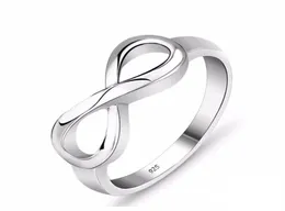 Moda Silver Color Infinity Ring Eternity Ring Charmms Friend Gift Infinition Love Symbol Rings Fashion for Women Jewelry2514993