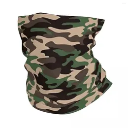 Berets Army Camouflage Mönster Bandana Neck Cover Printed Jungle Military Camo Mask Scarf Balaclava Running unisex vuxen tvättbar