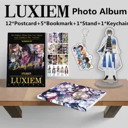 حلقات جديدة الأنيمي Luxiem Vtuber Picture ألبوم Vox Akuma Mysta Rias Carto Cartoon Figure Photobook Acrylic تمثال مفتاح الهدية