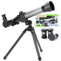 Teleskop dürbünleri 360 derece rotasyonlu tripod ayarlanabilir monocars ile çocuk monokar çocuklar astronomik eğitim oyuncak damlası deliv dhsi3