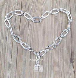 DIY Charm Evil Eye Eye Jewelry UNO DE 50 925 Sterling Silver Chain Halsband för kvinnliga män Kedjor Långa sätter julfödelsedagspresenter EU5972666
