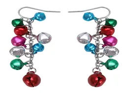 Multicolor Silberton Weihnachten Jingle Bells Hangle Ohrringe Chandelier8251673