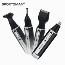 Trimmers Sportsman 4 in 1 Ear Nose Hairmer Trimmer Reclible Hair Clipper Shaver Electric Electric الحواجب