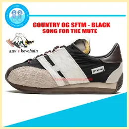 Song For the Mute Running Shoes Country OG Sneakers Black Mens Womens Rubber Suede Unisex Outdoor Sports Casual Shoe Trainers Storlek 36-45