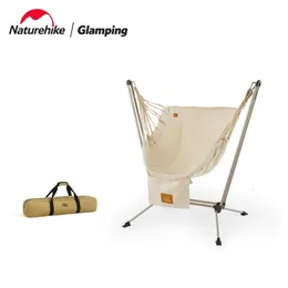 Cadeira de balanço dobrável cadeira de balanço portátil Anti -rolagem portátil Cadeira de lazer dobrável Camping Cuprem