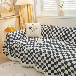 Tampas de cadeira HGX Moderno simples Chenille Sofá Towel Blanket Comfort Cover Tassel Tassel NONSLIP SCOUCH BED