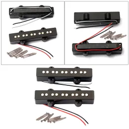 Guitar 2Pcs Bass Pickups 5 String For 5 String Jazz Bass Guitar Parts and Accessories GMB08 Black