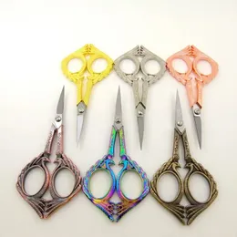 2024 Nagelkunst Chameleon Vintage Scissors Retro Schere Stickstoffe Cross Stitch Nähtrimmer Maniküre Werkzeug - für Nagelkunstschere