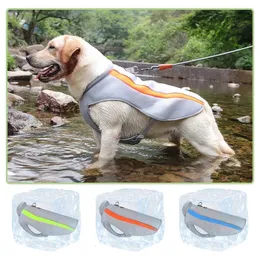 Hundvästar andas sommar utomhusaktiviteter tunga hundvästar för medelhundarnas värmeslag förebyggande kylning av hundkläder 240411