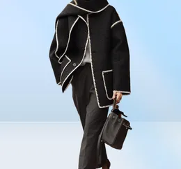 21FW Toteme Singlebreasted Tassel Scarf Wool Coat Coats015555113