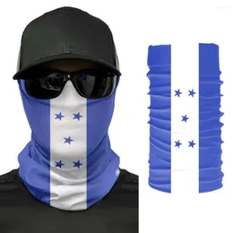 SCARPE 2024 Honduras Bandiera Scarf Scarf Neck Face Mask Unisex Ho scaldana senza cucitura Bandana Caspioni Bandana Ciclaggio escursioni