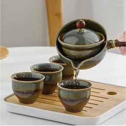 Teaware set Portable Chinese Tea Set Travel Teaset High Grade Ceramic Cup Teapot Outdoor Service Tools Exquisite Gift