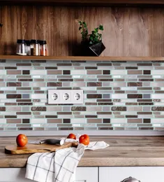 قشر البلاط والعصا ملصقات لاصقة من اللاصق على المطبخ backsplash الحمام 3D الايبوكسي الجدار ملصقات خلفية ملصقات mu4339829