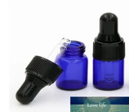 2 ml di flacone blu in vetro blu bottiglia di olio essenziale siero profumo piccoli fiale portatili1256302