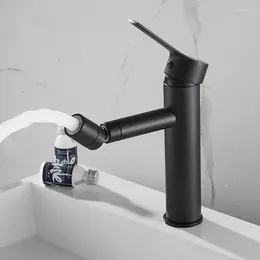 Banyo Lavabo muslukları 304 Paslanmaz Çelik Bide Musluğu Bitmiş Güverte Montajı Washbasin Ayarlanabilir Tek Delik Mikser ve Soğuk