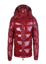 Designer francês Red Down Coat Winter Down Jacket para homens com jaqueta quente grossa para homens de ganso curto para baixo para Men039s 21475891