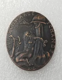 Germania 1920 moneta commemorativa La medaglia di vergogna nera Silver rare copia Copia decorazione per la casa Accessori1756523