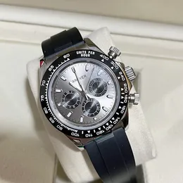 AAA Saatler Erkek Klasik Saatler 40mm Dial Master Otomatik İzle Kutu Modeli Mekanik İzleme Yuvarlak Kauçuk Kayış Kol saati Lüks Safir Saatler Noel