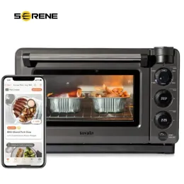 Fryers Tovala Smart Oven Pro, 6in1 Contop Convection Toast, Paym, Air Fryk, Bake Smartphone Control Air Fryer piekarnik