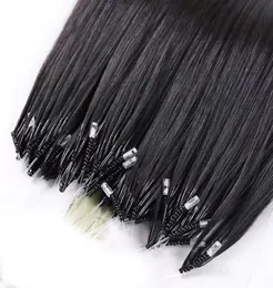 Den mest bekväma Remy Nano Ring Human Hair Extension Black Brown Blonde Color 100s Micro Loop Beads 70g 80g 146843074