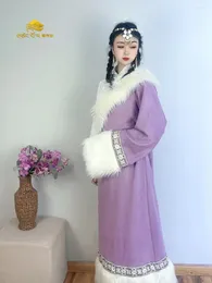 الملابس العرقية التبتية رداء يونان ليجيانغ ويست سيتشوان مجموعة الرماية الرماية