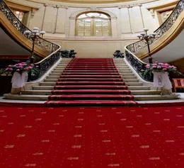 Красная ковровая лестница Свадебная пография на фоне розовые цветы окна стена PO фоновые фоны