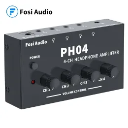 Усилитель FOSI AUDIO PH04 4CH УЧАСТИТЕЛЬНЫЙ УЧАСТИТЕЛЬ УЧАСТИТЕЛЬНЫЙ МЕТАЛЬНЫЙ Стерео Стерео Аудио Амп Ультракомпактный портативный портативный сплиттер для наушников для студии для студии