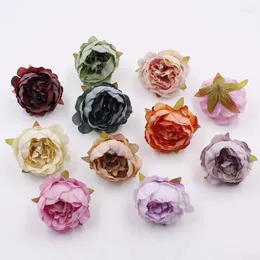 Flores decorativas lote 10pcs vintage peony flor hedding arce