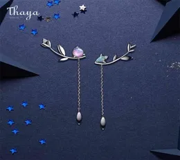 THAYA 디자인 은색 Moonnight Purple Zircon Stud Earrings Women Midsummer Night039S Dream Fine Jewelry 210617648778