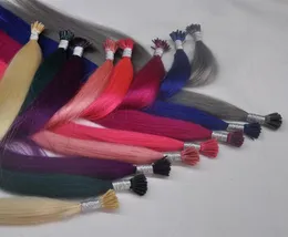 8a Włochy Klez 1GS 100 GLOT Prebondowane fusion ITIP Hair Extension 16quot24quot nieczyste ludzkie proste włosy Brazylijskie ludzkie 8202840