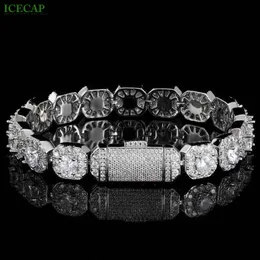Hip-hop Jewelry Rock Sugar Bracelet Moissanite Diamond 925 Silver Tennis Chain Trendy Brand Personalized Men