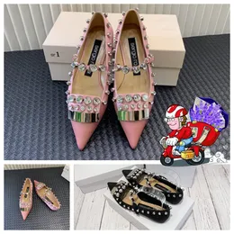 2024 com sandálias de designer de caixas Slide Slide Luxury Womens Summer Lady Lady Sandal Party Shop Shoes Fashion Sandal Mulher Gai Tamanho 36-41