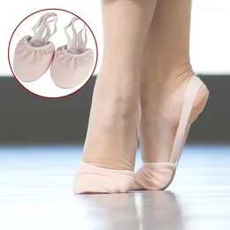 Tanzschuhe Frauen Mädchen halb weiches alleinige Ballett Pirouette Kinder Rhythmische Gymnastik elastisch