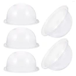 Tassen 5pcs Haushaltsnahrungsmittelabdeckung klarer Sushi Dome Protector Restaurant Plastik