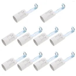 THIETRI DI CANDOLE 10 PC E14 Porta della lampada staffa supporto LED LAMPED BASE LAMPAGGIO DI ZINCI