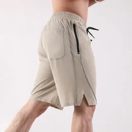 Mäns shorts basket för män sommar utomhus fitness sport fritid fast färg casual byxor nylon spandex ventilat gym kort