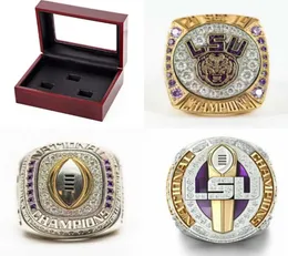 LSU 2019 2020 Geaux Tiger S National Orgeron College Football Playoff Sec Team S Ship Ring Fan Men Gift grossist1538119
