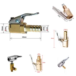 2024 2024 Olika typer Bildäckhjuldäck Air Chuck Inflator Pump Valve Clamp Clamp Connector Adapter Biltillbehör för kompressor