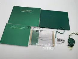Original Correct Matching Green Booklet Papers Top Watch Box per booklet Booklets Orologi Carte personalizzate gratuite Gift1232810