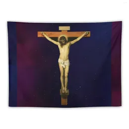 태피스트리 예수 그리스도 열정 십자가 십자가 십자가 십자가 십자형 카펫 벽 장식 매달려