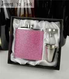 Aço inoxidável com frasco de quadril de diamante Flask de quadril especial para Ladies5858646