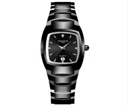 Kingnuos Luxurs Lovers Couples Quartz Square Diamond Watches 40mm Dial Dial Mens 25mm Diâmetro Womens Relógio Ajuste o calendário do Strap Wrist9234964